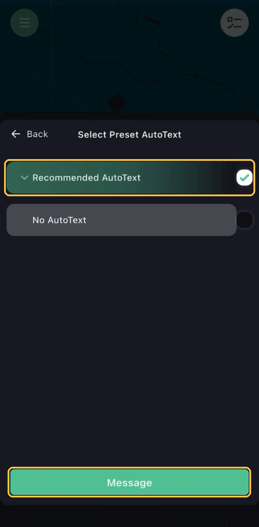 Screenshot: Keep Recommended AutoText