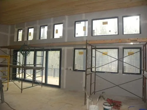 Draw inspection photo 18: Sheetrock hung - being finished